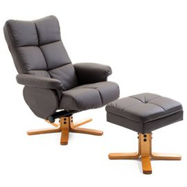 Homcom Fauteuil Relax inclinable Style Contemporain Repose-Pieds Coffre Rangement Simili Cuir Acier Bois Chocolat 59 Homcom Fauteuil Relax inclinable Style Contemporain Repose-Pieds Coffre Rangement Simili Cuir Acier Bois Chocolat 59