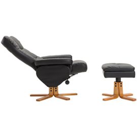 Homcom Fauteuil relax inclinable style contemporain repose-pieds coffre rangement simili cuir acier bois noir 59BK Homcom Fauteuil relax inclinable style contemporain repose-pieds coffre rangement simili cuir acier bois noir 59BK 4