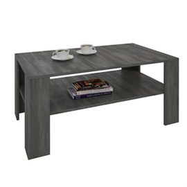 IDIMEX-Table-Basse-de-Salon-Lorient-rectangulaire-avec-Tablette-mlamin-Gris-cendr-0