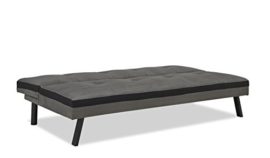 Mobilier Deco Banquette clic clac Convertible 3 Places Gris et Noir Couchage 2 Personnes Mobilier Deco Banquette clic clac Convertible 3 Places Gris et Noir Couchage 2 Personnes 4