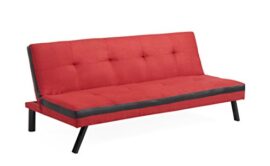 Mobilier Deco Banquette clic clac Convertible 3 Places Rouge et Noir Couchage 2 Personnes Mobilier Deco Banquette clic clac Convertible 3 Places Rouge et Noir Couchage 2 Personnes