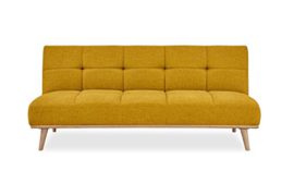 Mobilier Deco Banquette clic clac scandinave Convertible Tissu Jaune Mobilier Deco Banquette clic clac scandinave Convertible Tissu Jaune 3