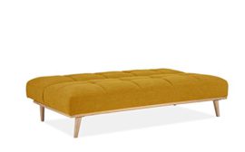 Mobilier-Deco-Banquette-clic-clac-scandinave-Convertible-Tissu-Jaune-0-1