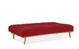 Mobilier-Deco-Banquette-clic-clac-scandinave-Convertible-Tissu-Rouge-0-0