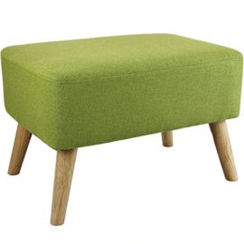 Pouf repose-pieds design scandinave HOLM vert 60x40cm Pouf repose-pieds design scandinave HOLM vert 60x40cm