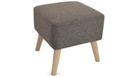 Pouf repose-pieds design scandinave LUPIO marron 40x40cm Pouf repose-pieds design scandinave LUPIO marron 40x40cm