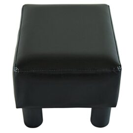 Repose-pied pouf tabouret style contemporain max. 150 Kg similicuir 40L x 30l x 24H cm noir 39 Repose-pied pouf tabouret style contemporain max. 150 Kg similicuir 40L x 30l x 24H cm noir 39 4