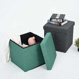 Repose-pieds Pouf rangement pliant Siège Pouf Mobilier Chambre à Coucher Salle Sejour Repose-pieds Pouf rangement pliant Siège Pouf Mobilier Chambre à Coucher Salle Sejour 4