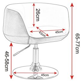 WOLTU #827 Fauteuil de Bar en Cuir Artificiel ou en Lin siège Chaise de Loisir Hauteur réglable WOLTU #827 Fauteuil de Bar en Cuir Artificiel ou en Lin siège Chaise de Loisir Hauteur réglable 4