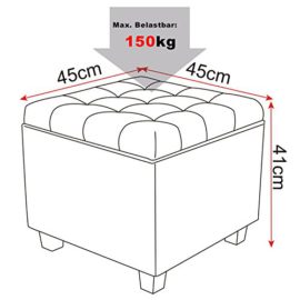 WOLTU-837-Tabouret-Cube-de-sige-avec-Espace-de-Rangementcoffres-de-Rangement-sige-rembourr-en-Lin-45-45-41CM-0-2