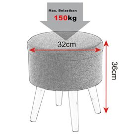 WOLTU-Tabouret-Rond-Pouf-Coffre-de-Rangement-Repose-Piedssige-en-Lin-Pieds-en-Bois-MassifSH08-W-sries-0-0