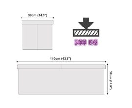 Witss-Grande-Bote-de-Rangement-Pliable-Tabouret-Pliable-110-x-38-x-38-cm-0-0