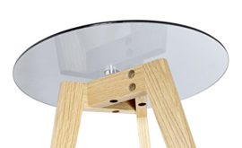 ts-ideen-Ensemble-de-2-pices-Table-dappoint-Rond-Bois-de-chne-Table–caf-Table-de-Chevet-Salon-Noir-0-2