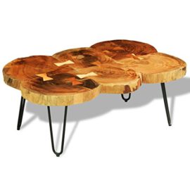 vidaXL-Table-Basse-Table-dappoint-en-Bois-Massif-Sheesham-35-cm-6-Troncs-Brun-0-2