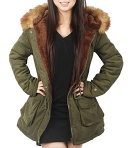 4How-Femme-Manteau-Hiver-Chaud-Fourrure-avec-Capuche-Rembourre-Veste-0-0