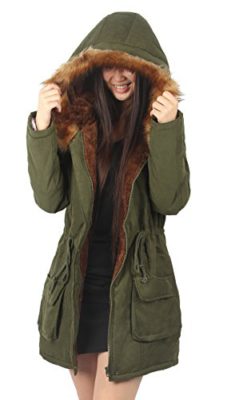 4How-Femme-Manteau-Hiver-Chaud-Fourrure-avec-Capuche-Rembourre-Veste-0