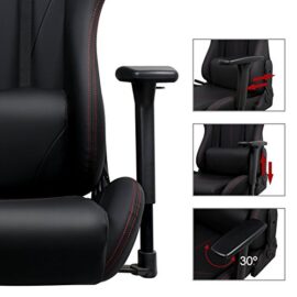 AMOIU Racing Chaise, Fauteuil de Gamer, Siège de Bureau, Fauteuil de Bureau pivotant AMOIU Racing Chaise, Fauteuil de Gamer, Siège de Bureau, Fauteuil de Bureau pivotant 5