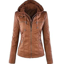 Eastway Femme Faux Veste en Cuir à Capuche Blousons Manteaux pour Le Printemps Automne et l’hiver Eastway Femme Faux Veste en Cuir à Capuche Blousons Manteaux pour Le Printemps Automne et l’hiver 2