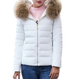 FNKDOR Femme Hiver Chaud Doudoune Col Fourrure Grande Taille Épais Blouson à Capuche Zip FNKDOR Femme Hiver Chaud Doudoune Col Fourrure Grande Taille Épais Blouson à Capuche Zip 3