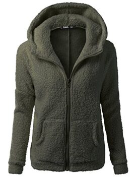 FNKDOR Femme Veste Polaire Zippé Sweat-Shirt à Capuche Manteau Hoodie Chaud Automne Hiver FNKDOR Femme Veste Polaire Zippé Sweat-Shirt à Capuche Manteau Hoodie Chaud Automne Hiver 3