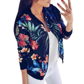 Femme Veste Motard Blouson Court Zippe a Motifs des Fleurs Bombers Jacket Printemps Autonme Femmes Fahion Fleuri Blouson Veste Molto Veste Chic Manches Longues Femme Veste Motard Blouson Court Zippe a Motifs des Fleurs Bombers Jacket Printemps Autonme Femmes Fahion Fleuri Blouson Veste Molto Veste Chic Manches Longues