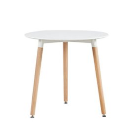 H.J WeDoo Ronde Table de Salle à Manger scandinave Diamètre 80cm Moderne Style Nordique HxD: 72 x 80 cm en Bois, Blanc H.J WeDoo Ronde Table de Salle à Manger scandinave Diamètre 80cm Moderne Style Nordique HxD: 72 x 80 cm en Bois, Blanc