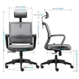 INTEY-Chaise-de-Bureau-Rotative-Fauteuil-en-Maille-Sige-Ergonomique-avec-Le-Support-Rglable-Lombaire-Dossier-Inclinable-la-Appui-Tte-Offre-Gratuitement-la-Capacit-Maximale-de-110-kg-Gris-0-0