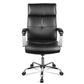 INTEY-Fauteuil-de-Bureau-Haut-de-Gamme-en-Similicuir-Coussin-en-Eponge–Haute-Densit-Hauteur-Rglable-Design-Ergonomique-Charge-Maximum-120kg-Noir-0