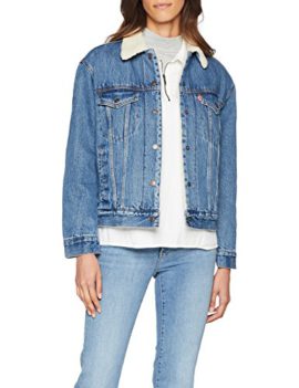 Levis-Ex-BF-Sherpa-Trucker-Veste-en-Jean-Femme-0