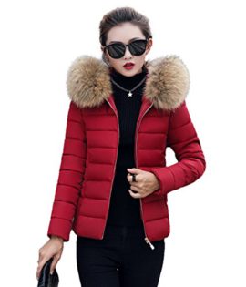 Maison-Jardin-Parka-Doudoune-Hiver-pour-Femmes--Capuche-fourre-Chaude-Manteau-pour-Court-Paragraphe-0