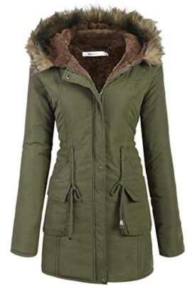 Meaneor Manteau Hiver Femme Chaud Veste Fourrure Parka Capuche Blouson Rembourré Meaneor Manteau Hiver Femme Chaud Veste Fourrure Parka Capuche Blouson Rembourré