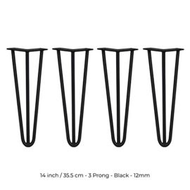 SKISKI LEGS – 4 Pieds de Table en Épingle à Cheveux 35,5cm 3 Tiges en Acier Noir Épaisseur 12mm SKISKI LEGS – 4 Pieds de Table en Épingle à Cheveux 35,5cm 3 Tiges en Acier Noir Épaisseur 12mm 4