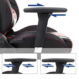 SONGMICS Chaise Gaming Ergonomique, Fauteuil Gamer au Design innové, Fauteuil de Bureau à Dossier Haut, Accoidoirs réglables 3D, Matériaux de Luxe, Large Coussin Lombaire, Noir + Rouge, RCG33R SONGMICS Chaise Gaming Ergonomique, Fauteuil Gamer au Design innové, Fauteuil de Bureau à Dossier Haut, Accoidoirs réglables 3D, Matériaux de Luxe, Large Coussin Lombaire, Noir + Rouge, RCG33R 6