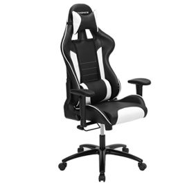 SONGMICS-Fauteuil-Gamer-Chaise-Gaming-Fauteuil-de-Bureau–Dossier-Haut-Rembourrage-en-Mousse-indemnisable-Appui-tte-Support-Lombaire-Maison-Bureau-0