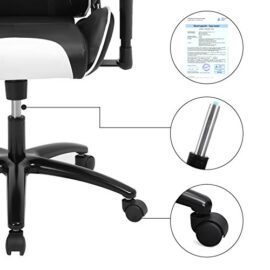 SONGMICS-Fauteuil-Gamer-Chaise-Gaming-Fauteuil-de-Bureau–Dossier-Haut-Rembourrage-en-Mousse-indemnisable-Appui-tte-Support-Lombaire-Maison-Bureau-0-3