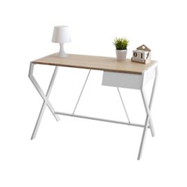 Selsey Designo – Bureau Scandinave/Table Minimaliste/Élégant (105cm, Blanc) Selsey Designo – Bureau Scandinave/Table Minimaliste/Élégant (105cm, Blanc)