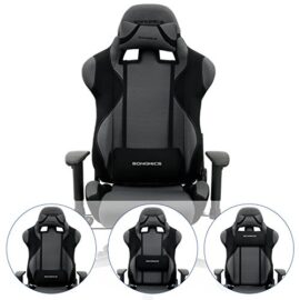 Songmics-Chaise-gamer-Fauteuil-de-bureau-racing-sport-avec-support-lombaire-et-coussin-0-3