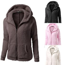 Tefamore Femmes Manteau À Capuchon Manteau Hiver Chaud Laine Zipper Manteau Coton Manteau Tefamore Femmes Manteau À Capuchon Manteau Hiver Chaud Laine Zipper Manteau Coton Manteau