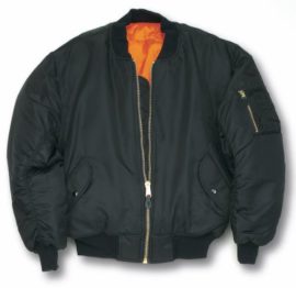 Veste Bomber aviateur MA1 Avec Fermeture Eclair Rigide Veste Bomber aviateur MA1 Avec Fermeture Eclair Rigide