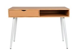 ts-ideen Bureau Console ordinateur Table d’appoint Secrétaire 1 tiroir design moderne Bureau, salon, chambre ts-ideen Bureau Console ordinateur Table d’appoint Secrétaire 1 tiroir design moderne Bureau, salon, chambre 3