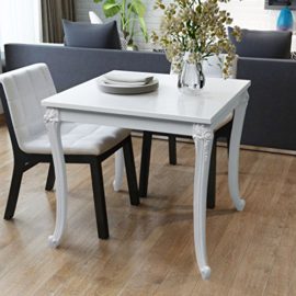 vida-XL-Table-de-salle–manger-Laque-Blanc-0-0