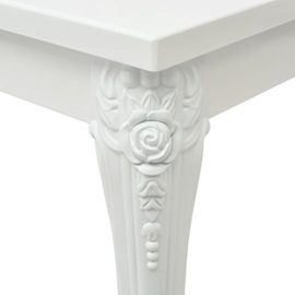 vida-XL-Table-de-salle–manger-Laque-Blanc-0-3