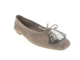 Ballerines Harmony Pompon Peau Taupe Ballerines Harmony Pompon Peau Taupe