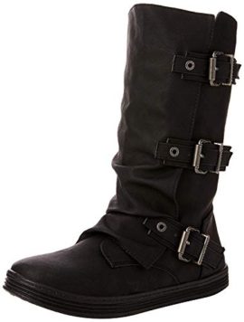 Blowfish Flynt Noir PU 3 Strap Femmes Mid Veau Bottes Blowfish Flynt Noir PU 3 Strap Femmes Mid Veau Bottes