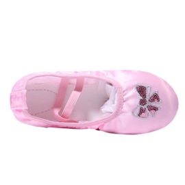 DoGeek-Chaussure-Ballet-Ballerine-Rose-Chaussure-de-Danse-Chaussures-Pilates-Chausson-Rose-Gymnastique-Split-Plate-Ballet-Doux-Satin-Chaussures-yoga-pour-FemmeHomme-0-0