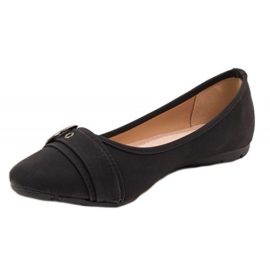 Primtex-Ballerines-Noir-Grandes-Tailles-Simili-Cuir-41-44-Semelle-intrieure-Cuir-Boucle-Fantaisie-0-1