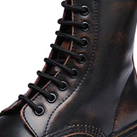 Qimaoo-Bottes-Femmes-Hommes-Classique-Bottes-de-Moto–Lacets-Bottes-de-Combat-Sport-Bottines-en-Cuir-0-3