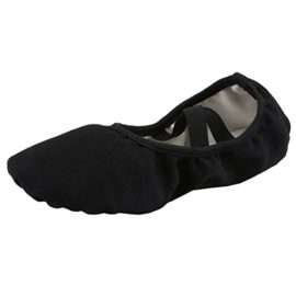 Zkyo-Femme-Ballet-Chaussures-Fille-Plate-Toile-Ballerines-Classique-Danse-Pilates-Gymnastique-Yoga-Chaussons-0