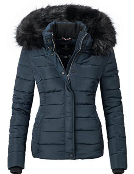 Navahoo Miamor Veste d’hiver matelassée Dame Une Capuche en Fausse Fourrure 9 Couleurs XS-XL Navahoo Miamor Veste d’hiver matelassée Dame Une Capuche en Fausse Fourrure 9 Couleurs XS-XL