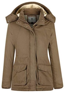 WenVen Femme Blouson Décontracté Veste d’hiver à Capuche Parka pour Automne Hiver WenVen Femme Blouson Décontracté Veste d’hiver à Capuche Parka pour Automne Hiver 4